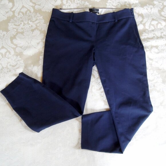J. Crew Navy Minnie Crop Stretch Cottton Twill Pants 8 - Picture 7 of 8